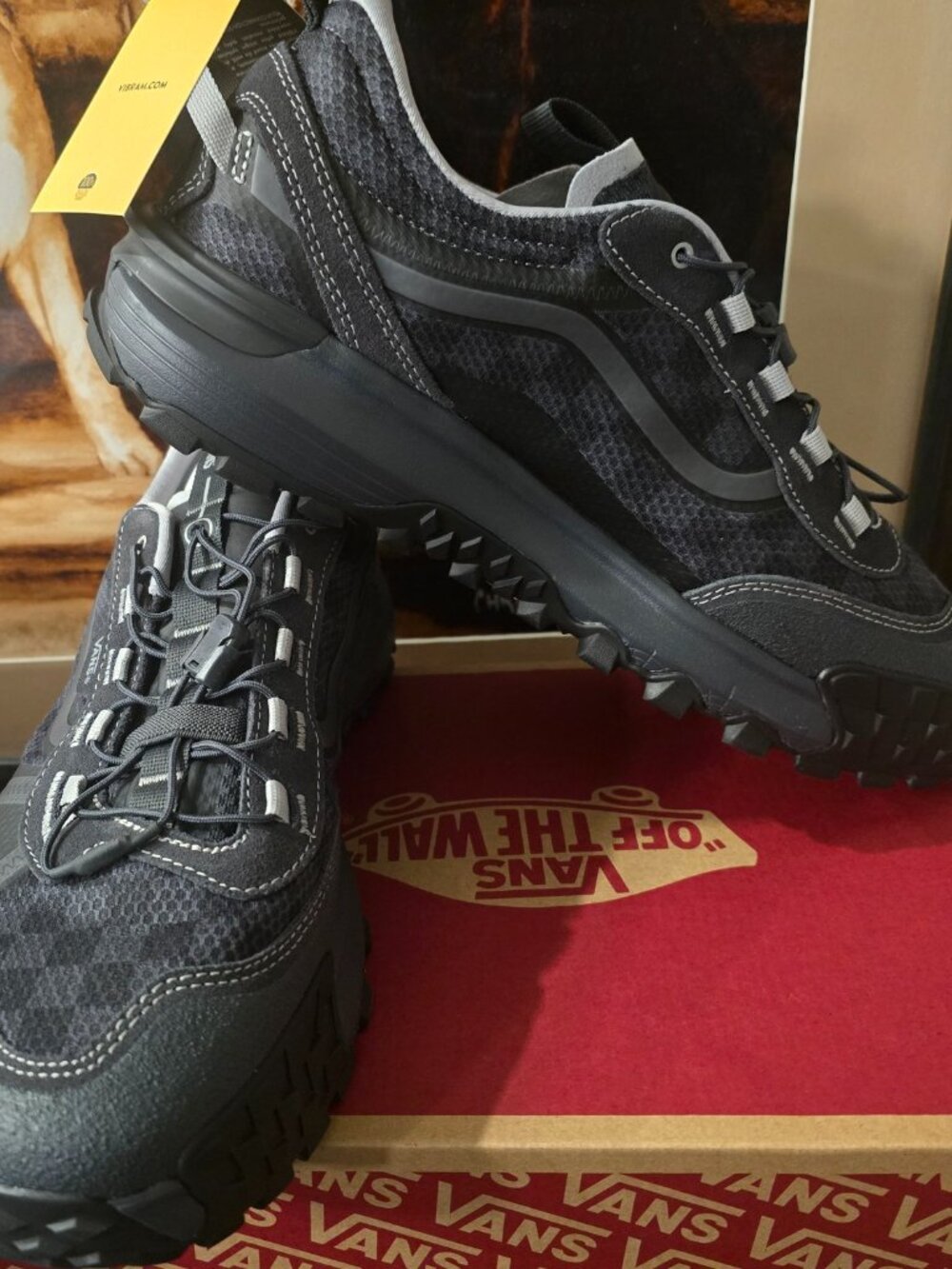 VANS Crosspath XC VN000EANGR6 Checkerboard / Grey Hiking Trail Shoes Mens 11 NEW
